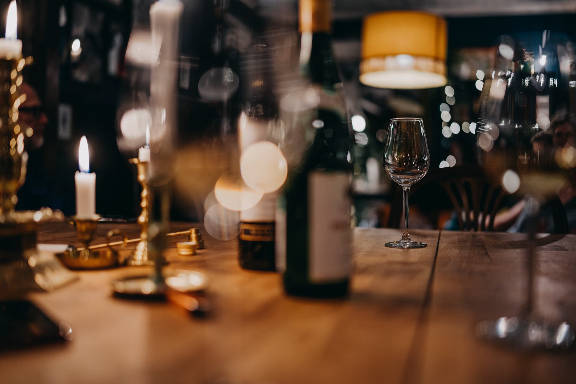 romantic wine bar ambiance