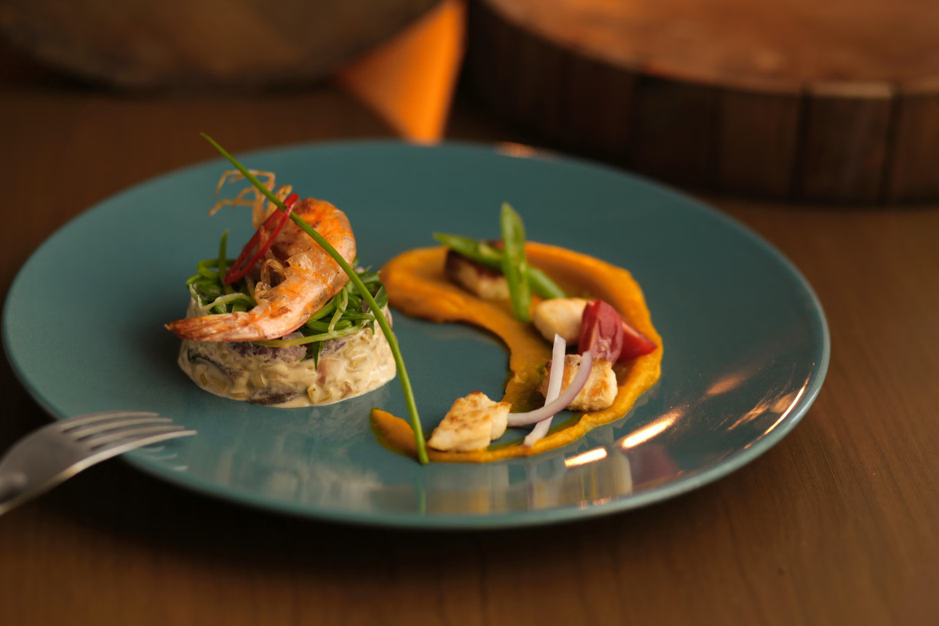 gourmet plate presentation