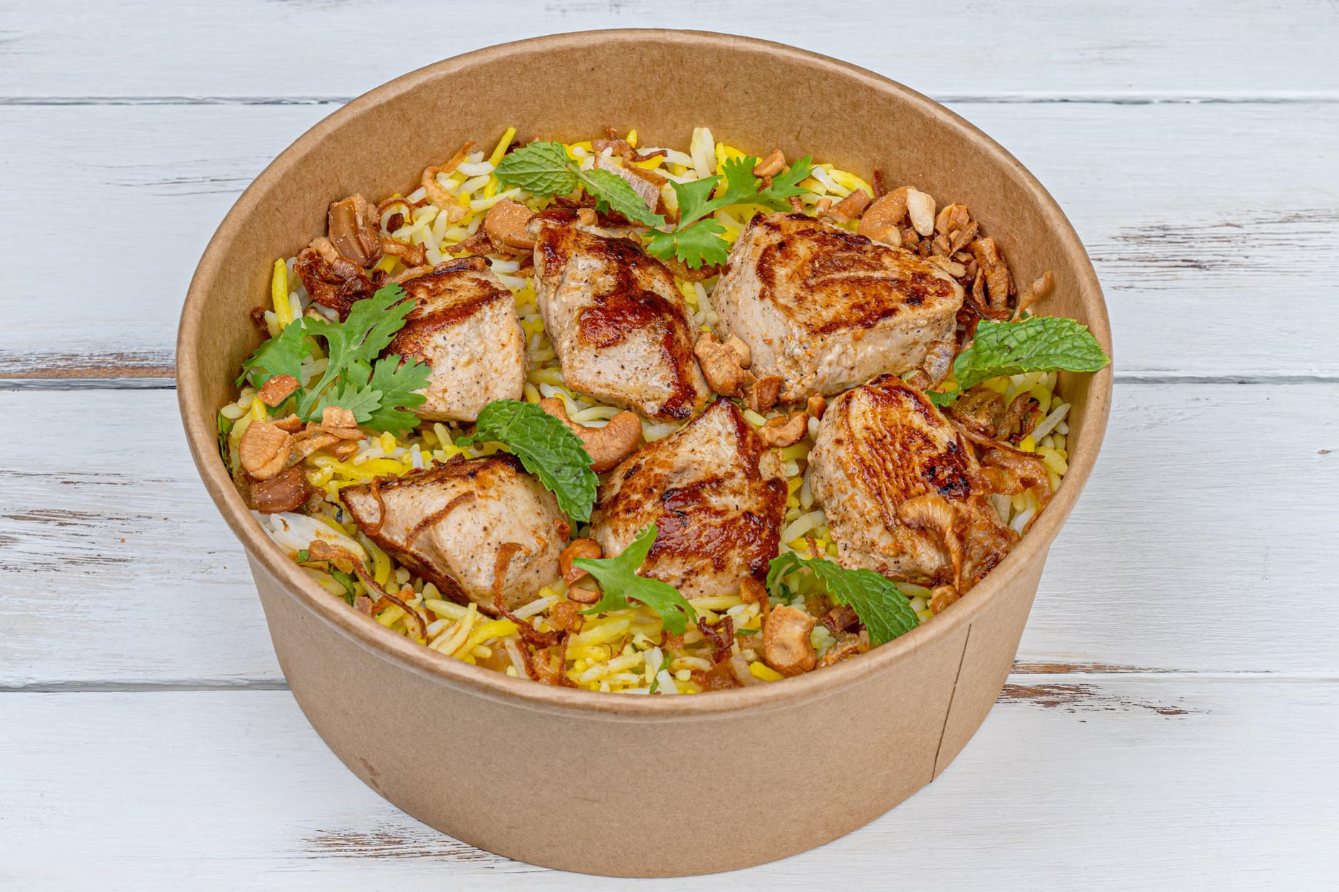 halal cart chicken rice bowl