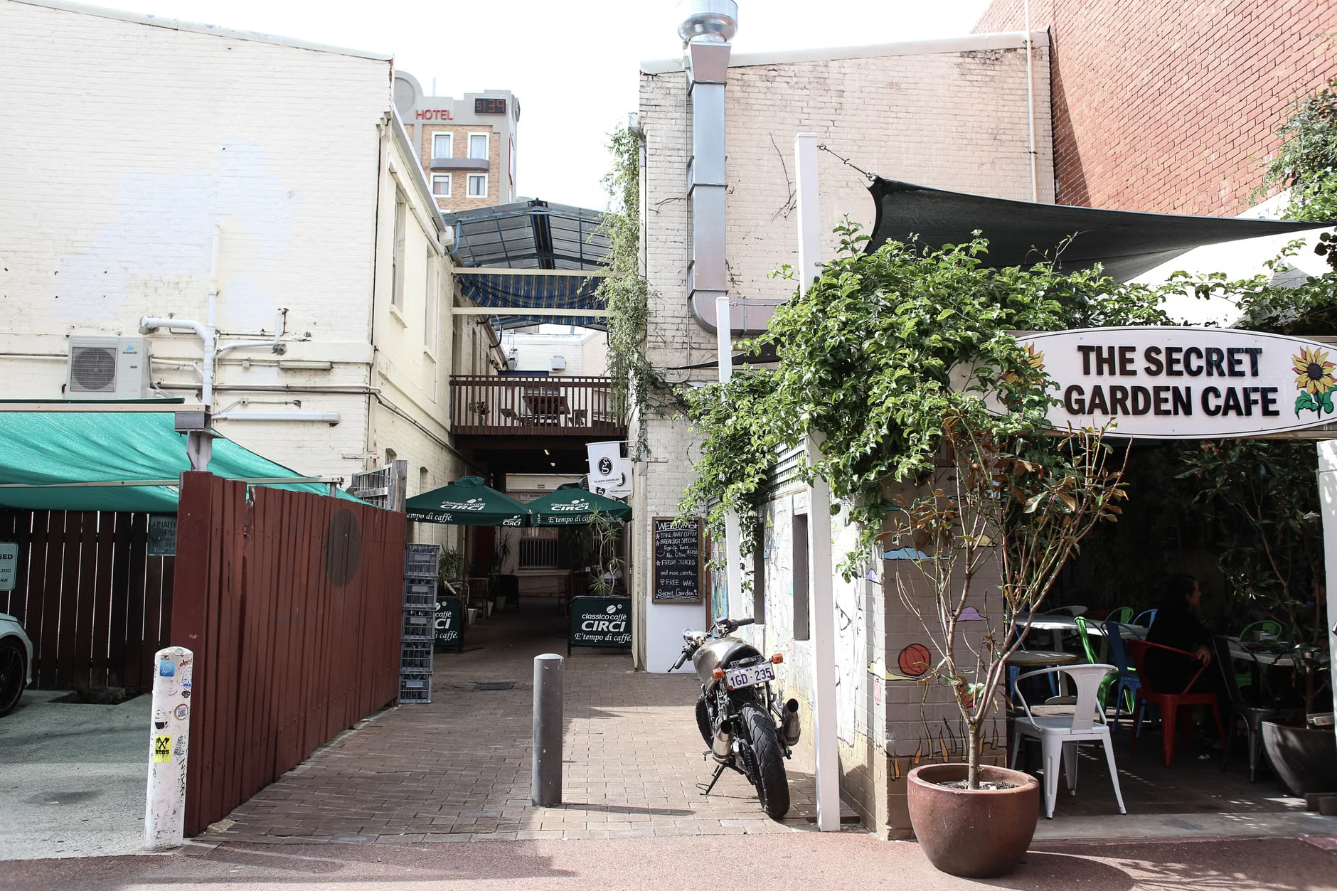 secret garden rooftop restaurant