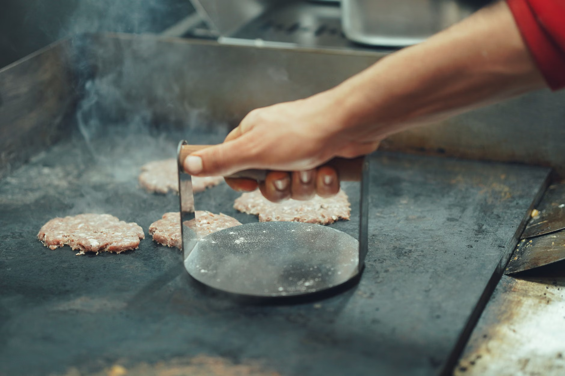 smash burger patty griddle