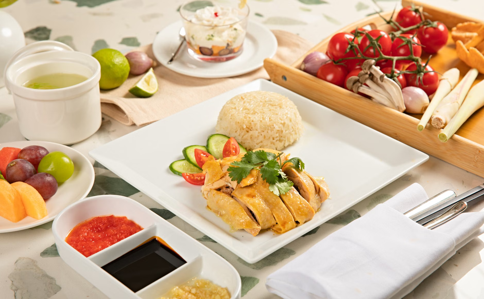 Hainanese chicken rice