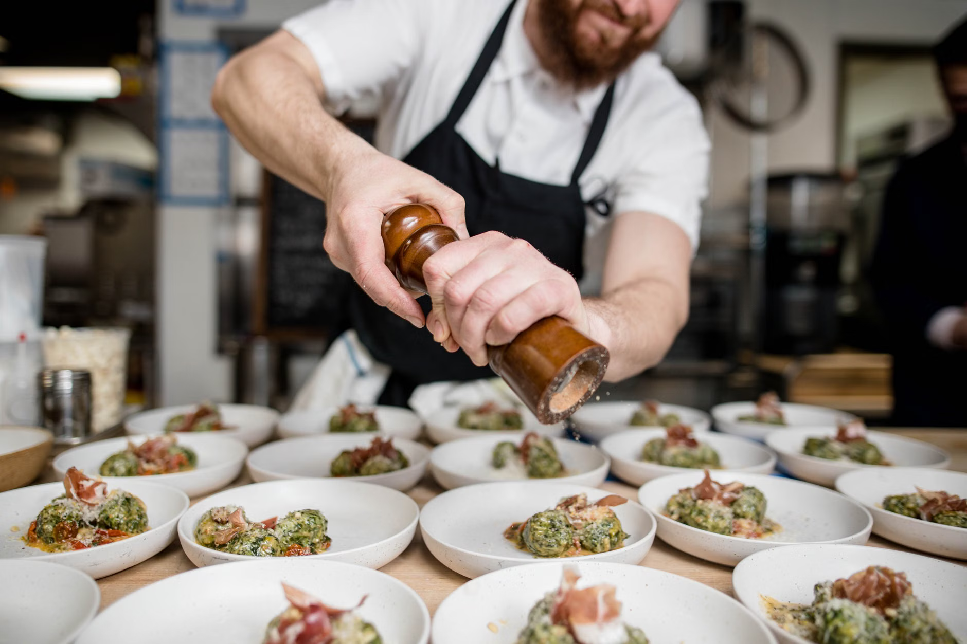 chef preparing dish