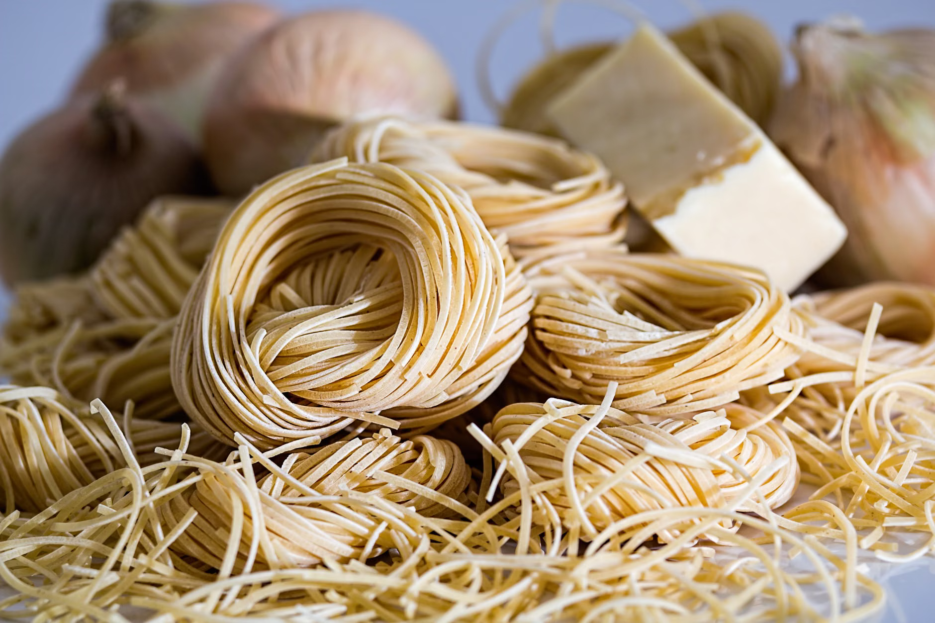 cheese and pasta ingredients